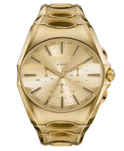 Мужские часы Diesel D-Curve Quartz Chronograph Gold Stainless Steel, 48mm
