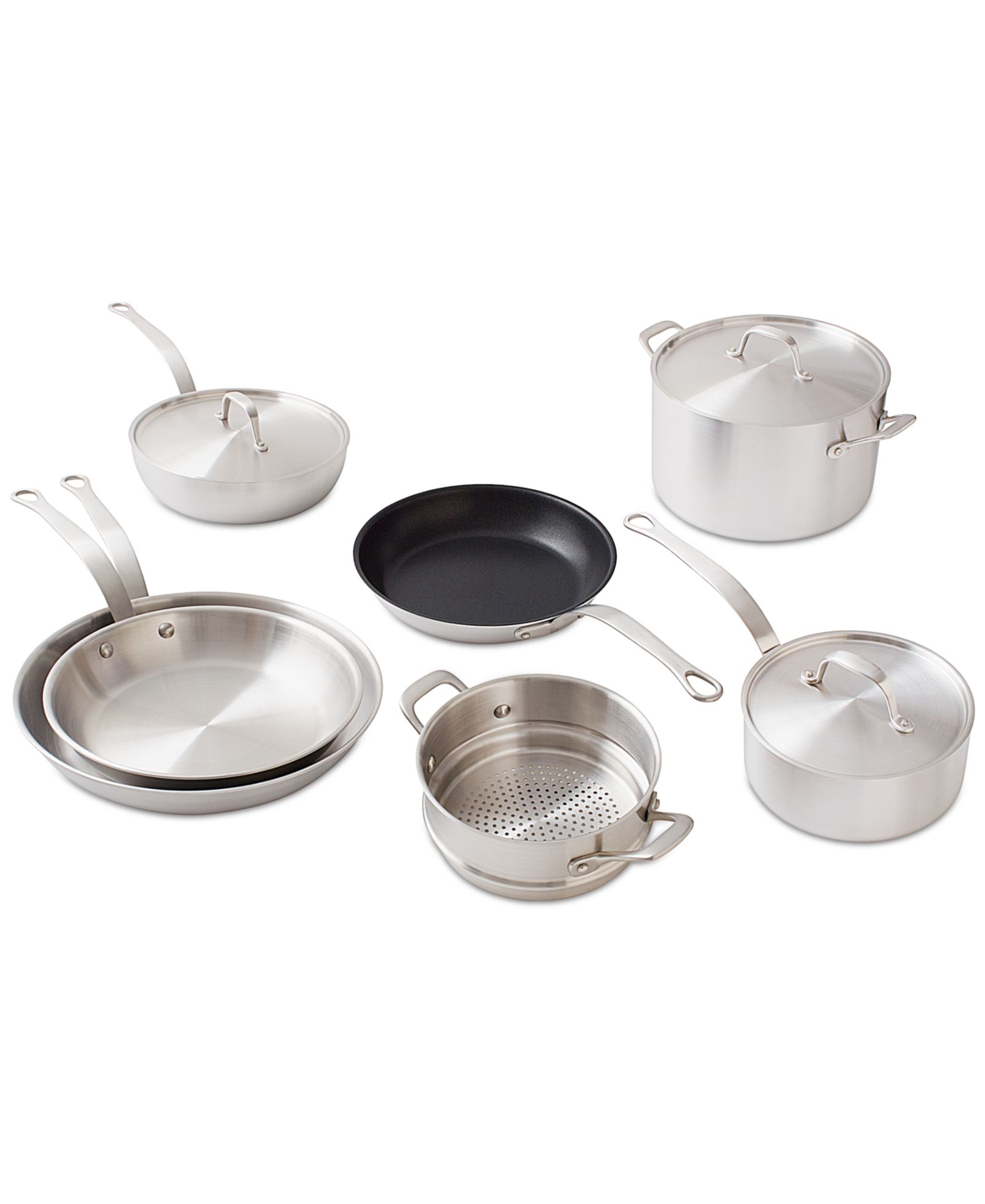 Daniel Boulud Kitchen 10-Pc. Stainless Clad Cookware Set