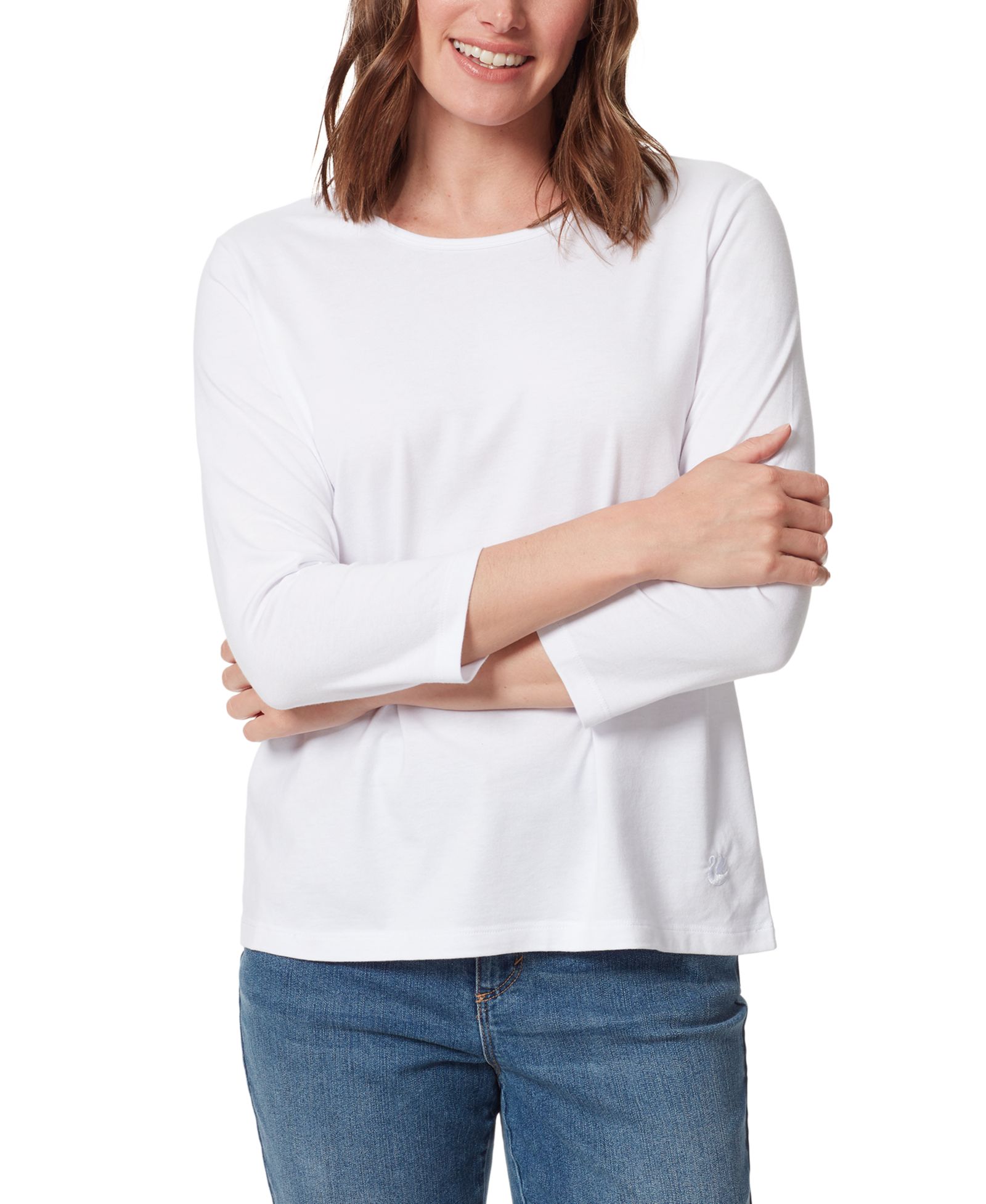 Gloria Vanderbilt Women's Amanda 3/4-Sleeve Knit Top