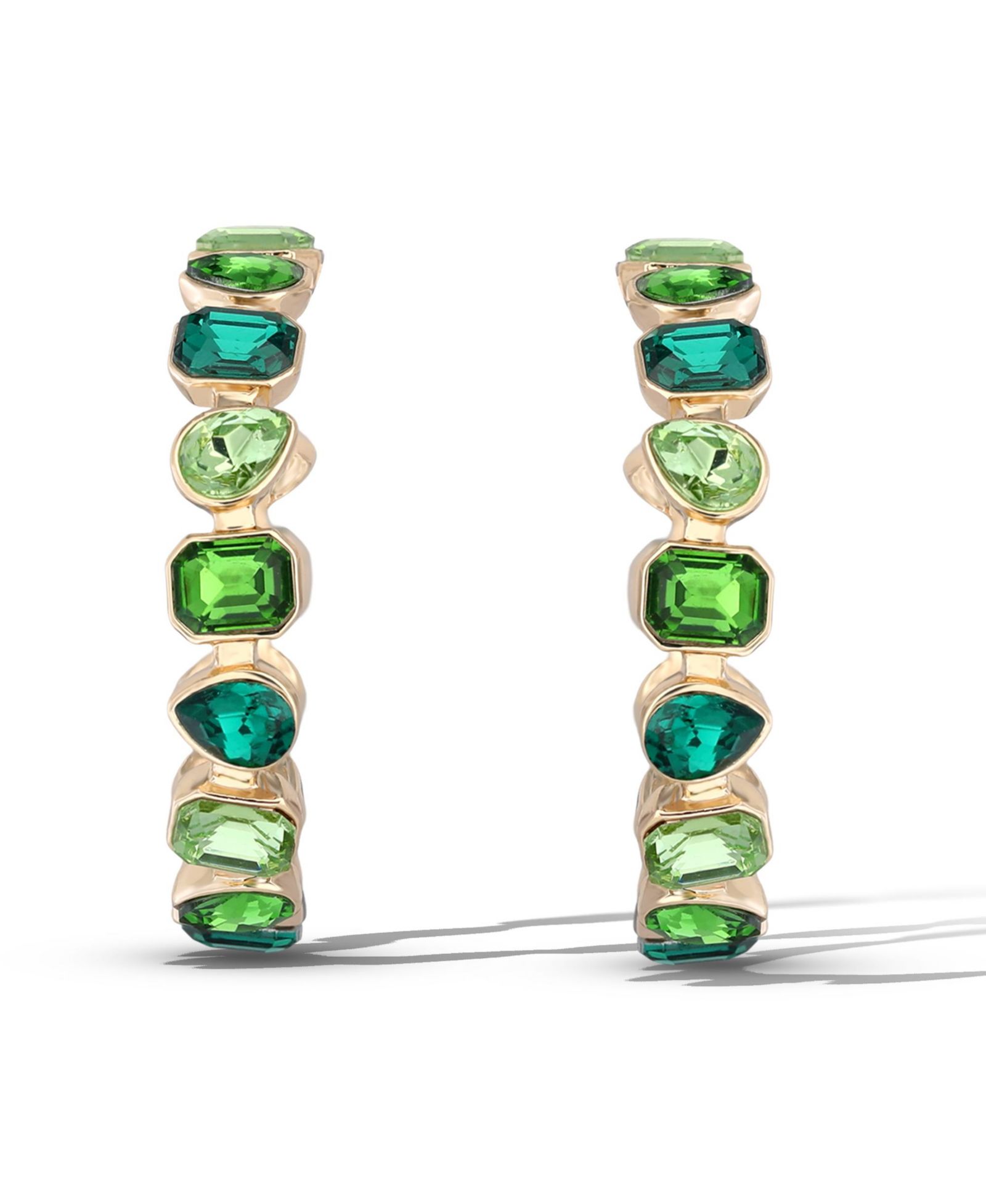 Серьги-кольца Jessica Simpson Tone Stone