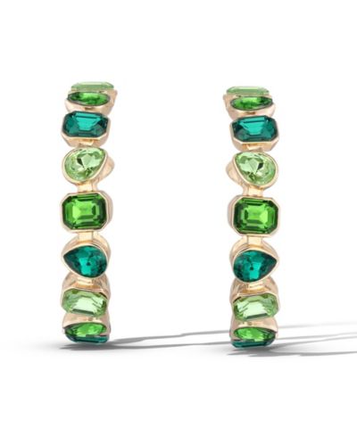 Серьги-кольца Jessica Simpson Tone Stone