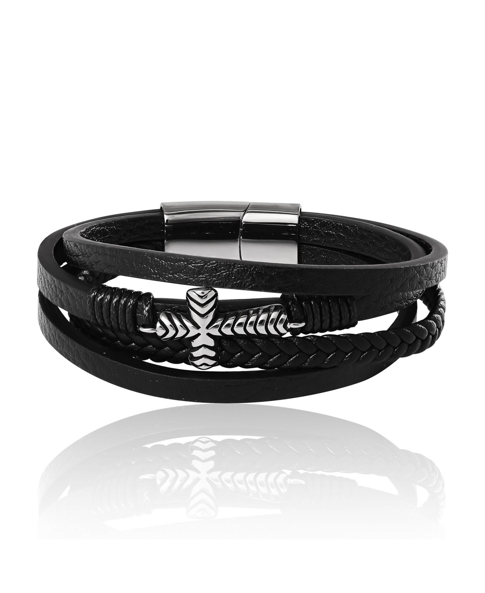 Lucky Brand 4 Row Cross Bracelet