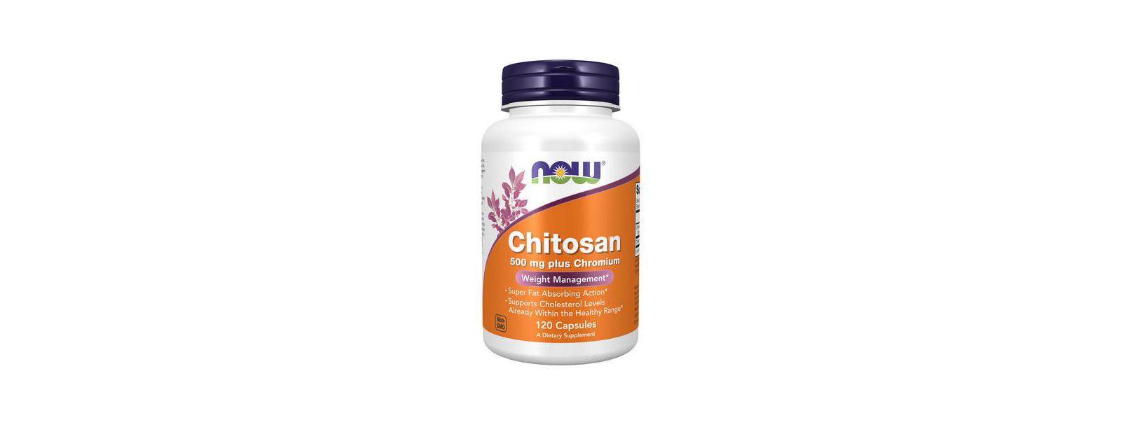 Now Foods Chitosan plus Chromium, 500 mg, 120 Caps