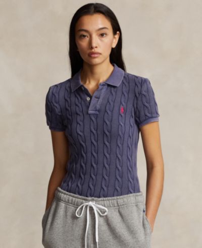 Polo Ralph Lauren Women's Cable-Knit Polo Shirt