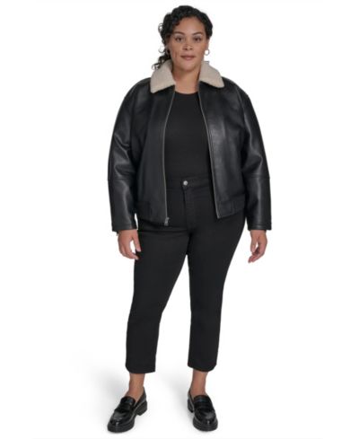 Женская бомбер-куртка Levi's Plus Size Sherpa Collar