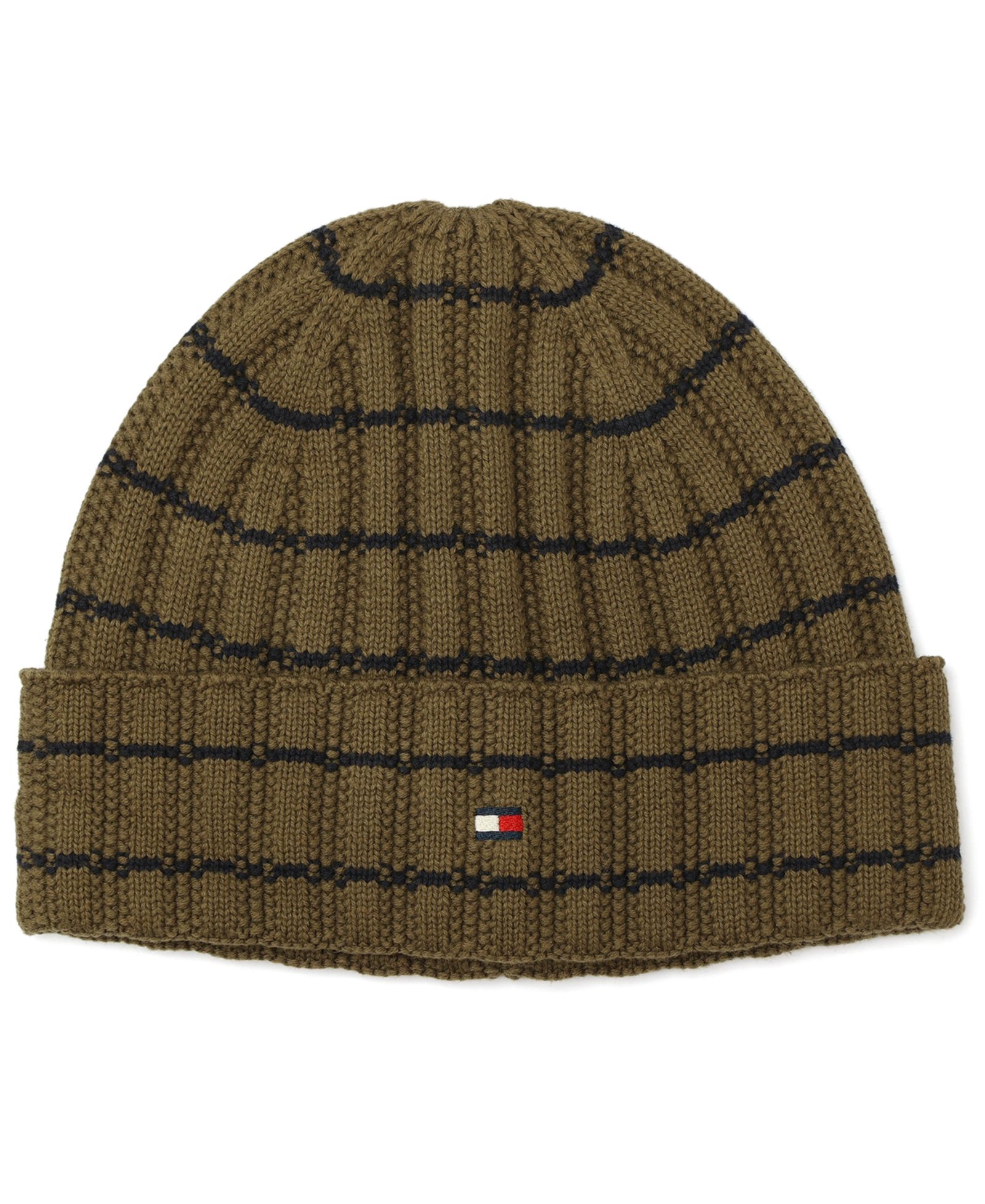 Tommy Hilfiger Men's Texture Rib Stripe Cuff Hat
