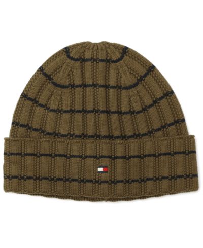 Tommy Hilfiger Men's Texture Rib Stripe Cuff Hat