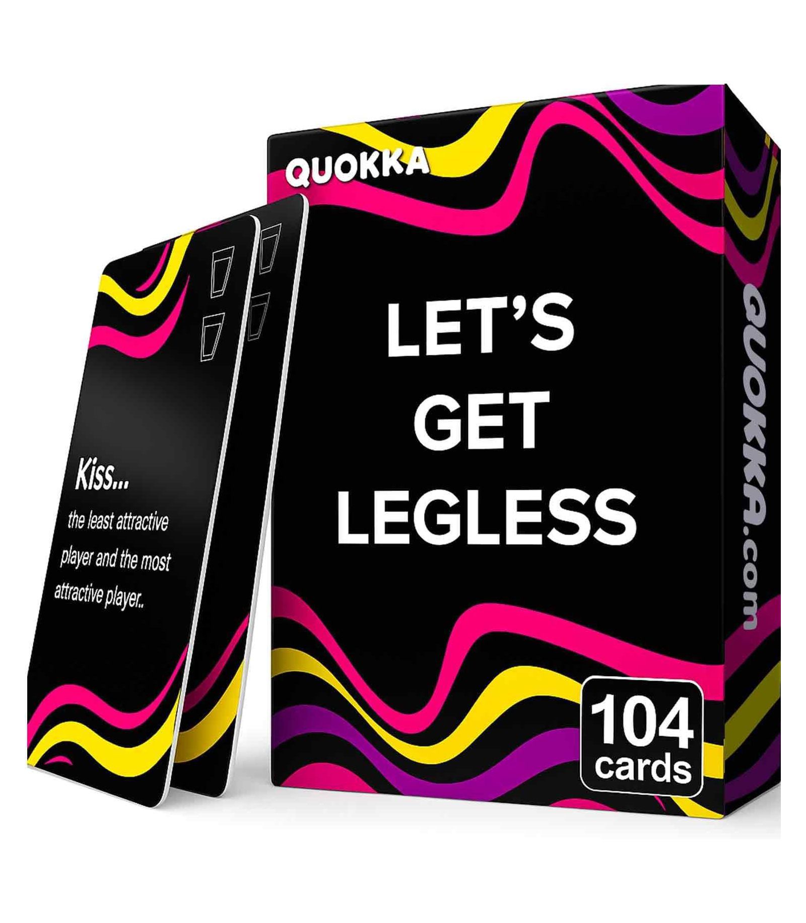 Quokka Let's Get Legless Card Game, 104 Cards, Ages 14+