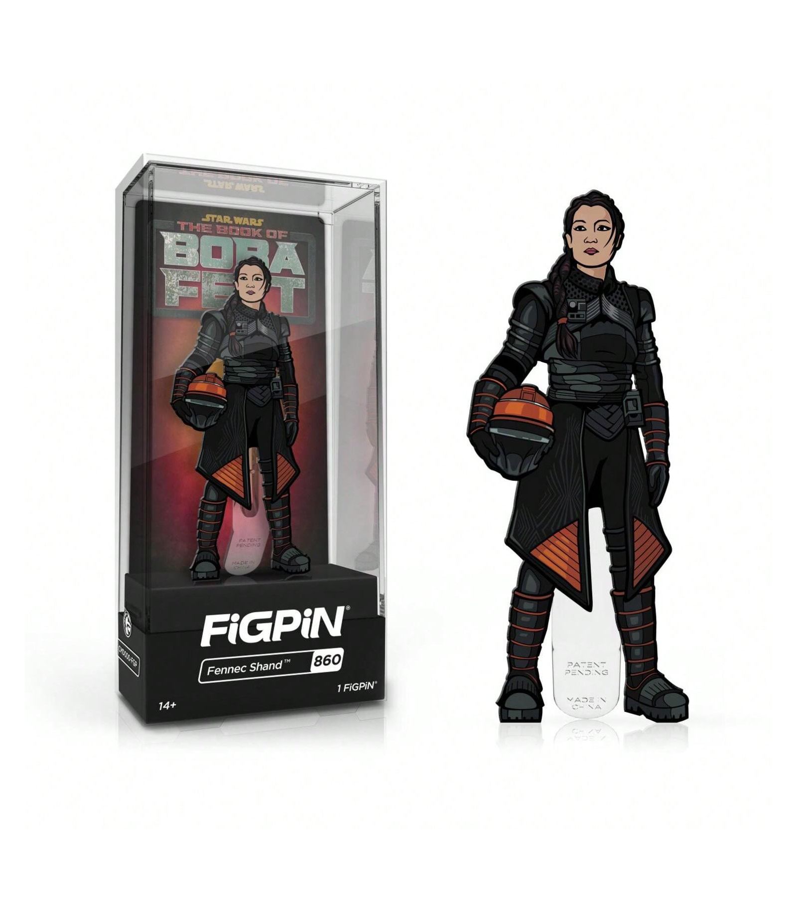 Эмалевая значок Figpin Star Wars Fennec Shand 1,3 дюйма (860), от 14 лет