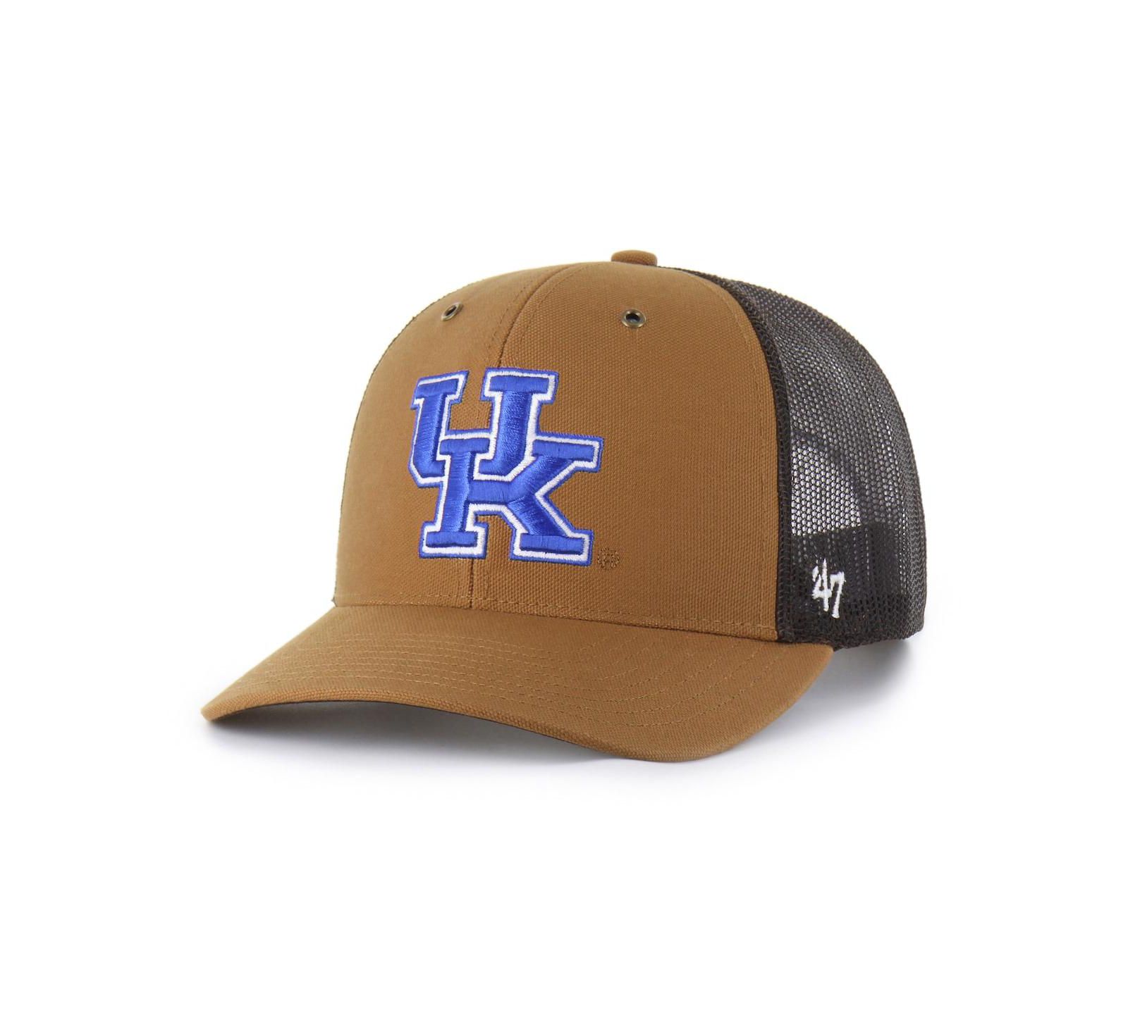 Мужская и женская кепка '47 Brand X Carhartt Kentucky Wildcats Trucker Adjustable