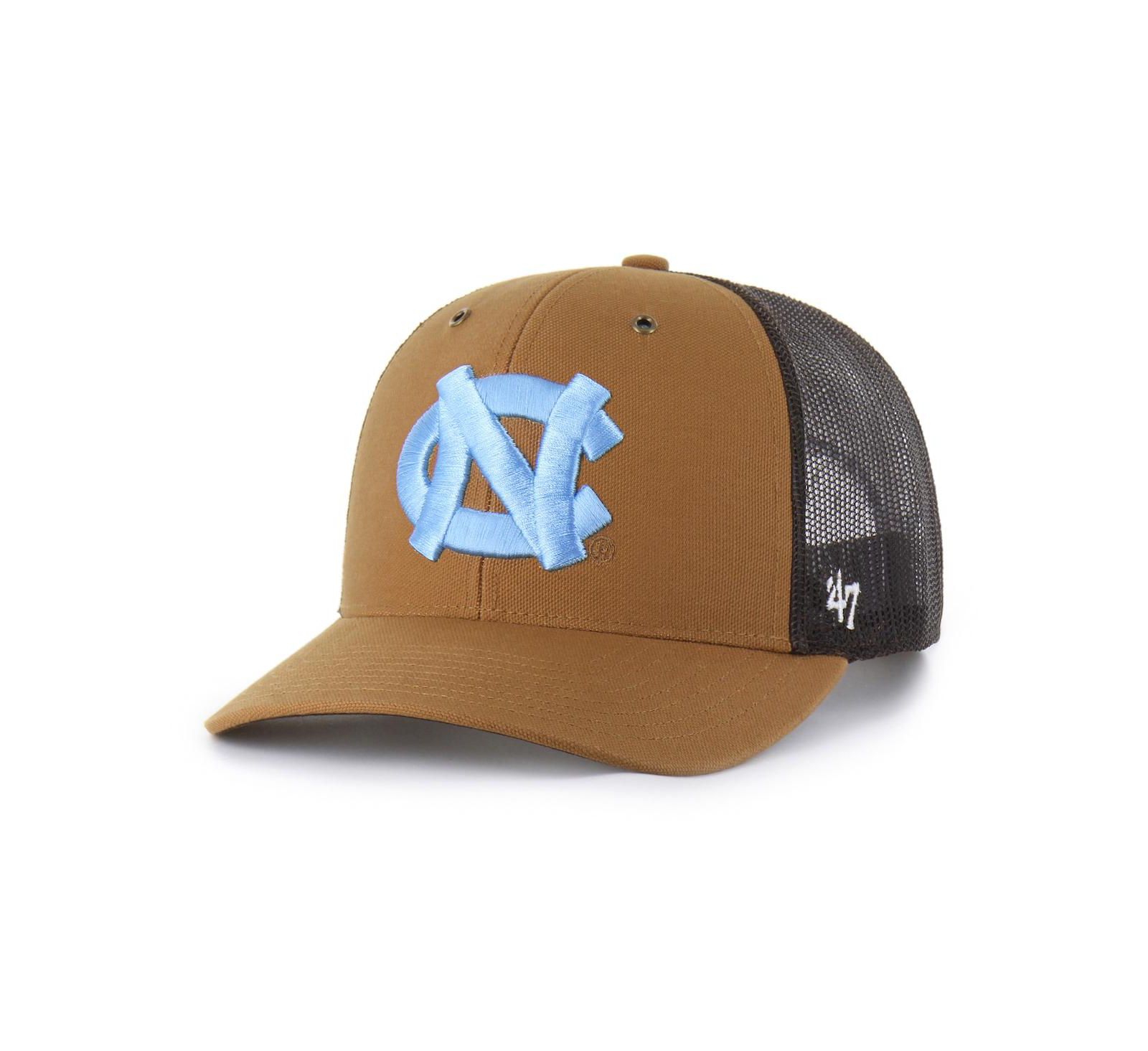 '47 Brand X Carhartt Men's and Women's Brown North Carolina Tar Heels Trucker Adjustable Hat