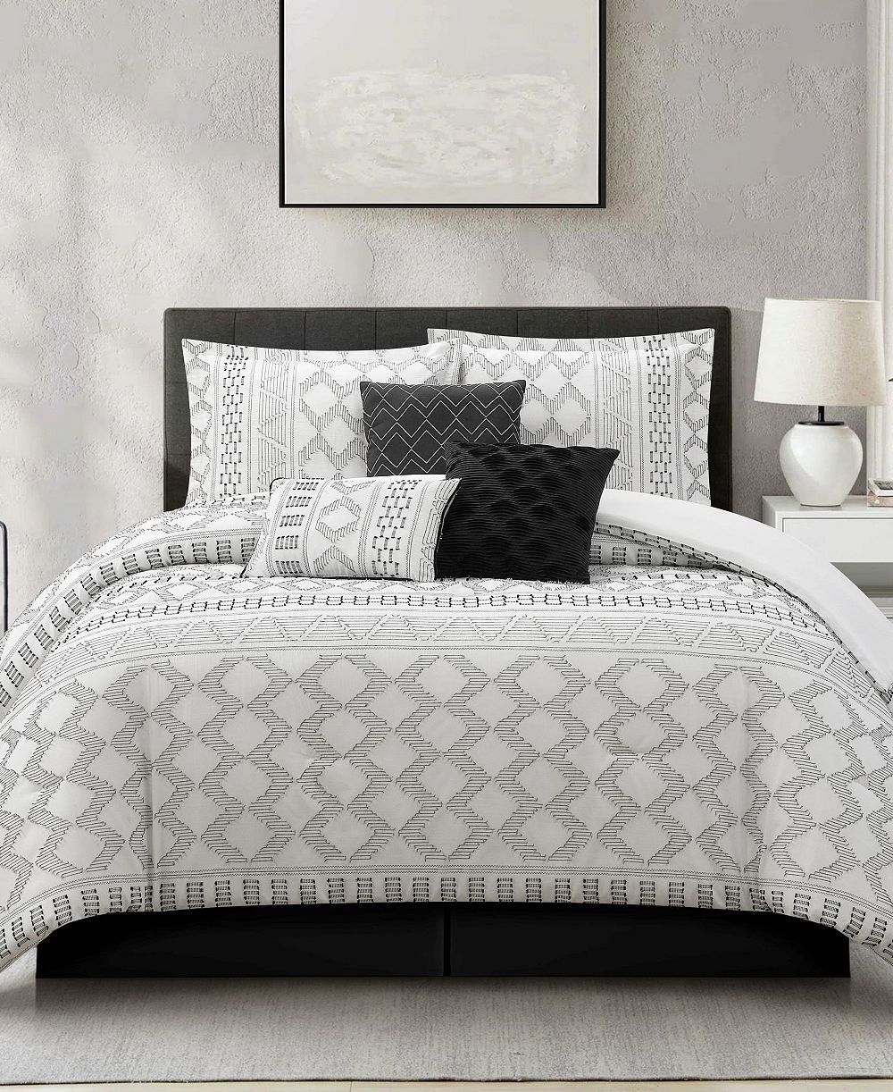 Stratford Park Ariana Geometric 7-Pc. Comforter Set, California King