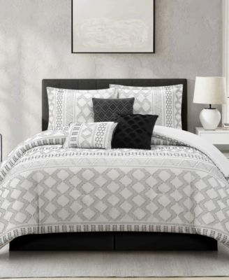 Stratford Park Ariana Geometric 7-Pc. Comforter Set, California King