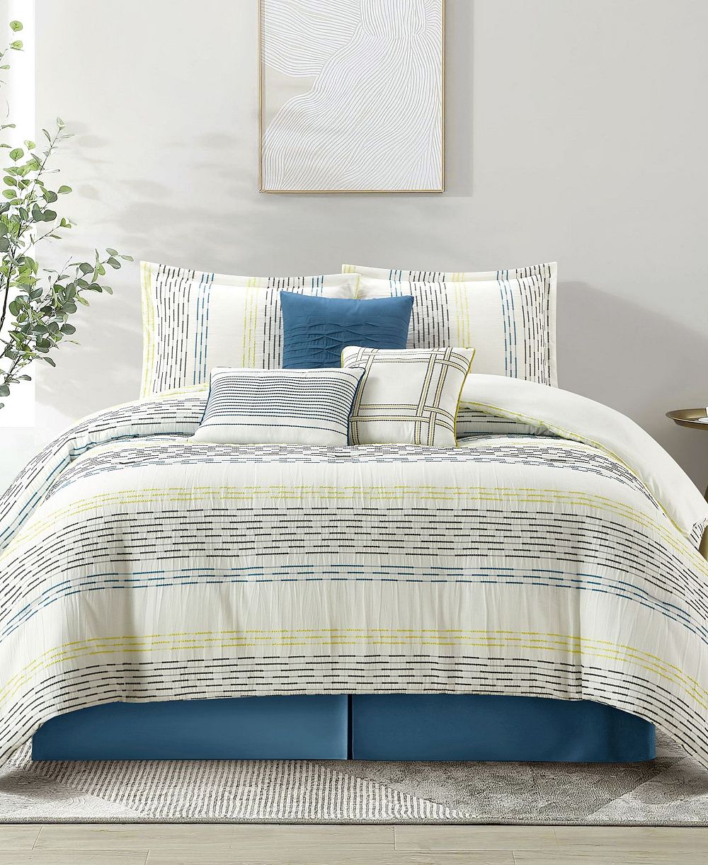 Комплект из 7 предметов Stratford Park Merida в полоску, California King