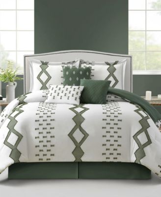 Stratford Park Sanissa Geometric 7-Pc. Comforter Set, California King