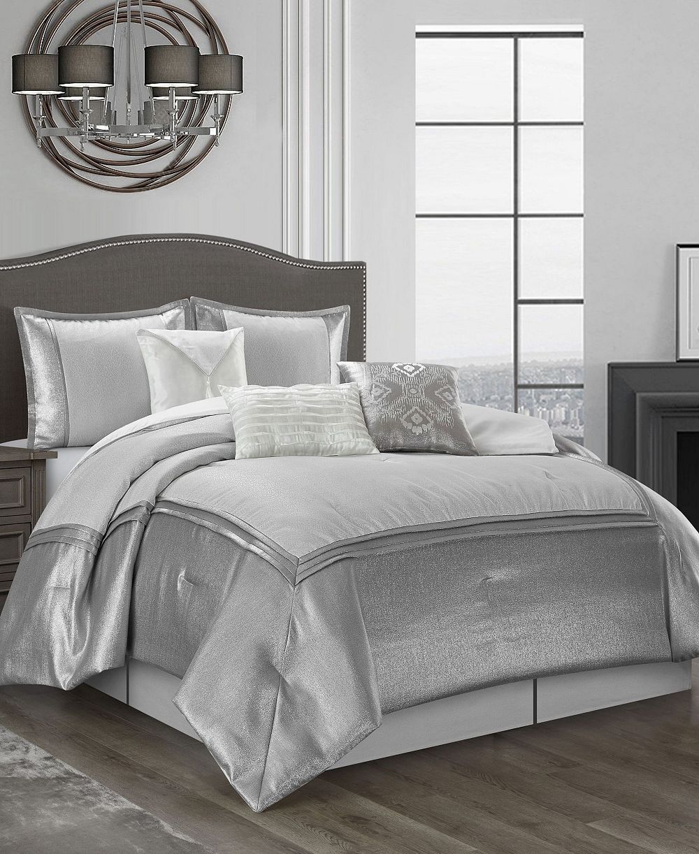 Stratford Park Lucille Solid Color 7-Pc. Comforter Set, King