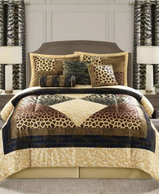 Stratford Park Tucson Animal Print 9-Pc. Comforter Set, Queen