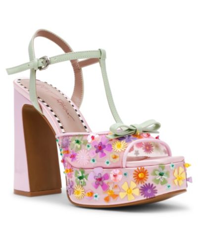 Betsey Johnson Women's Melodie Ditsy Floral Platform Dress Sandals