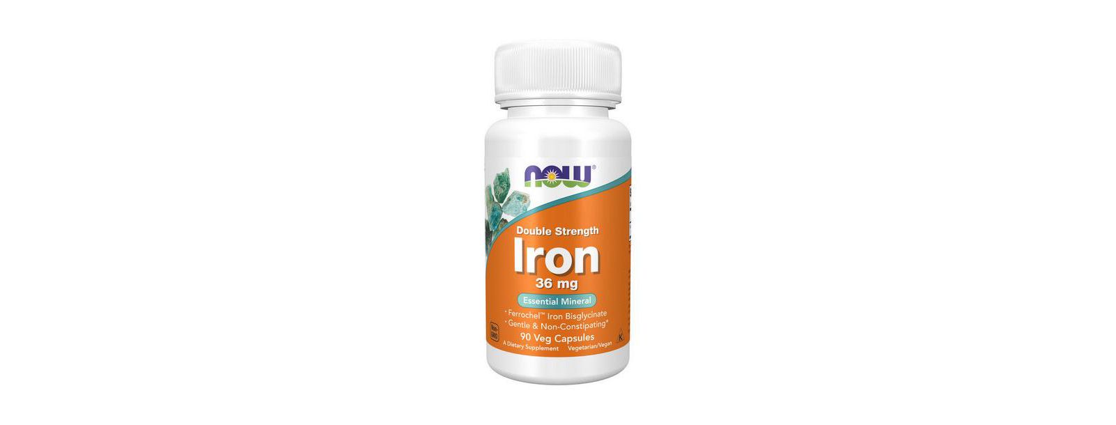 Now Foods Iron 36 mg Double Strength ,90 Vcaps