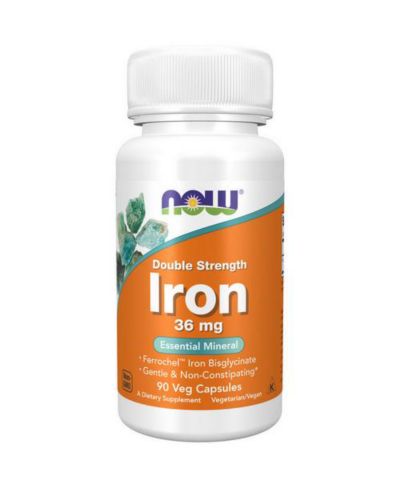 Now Foods Железо 36 mg Double Strength, 90 Vcaps