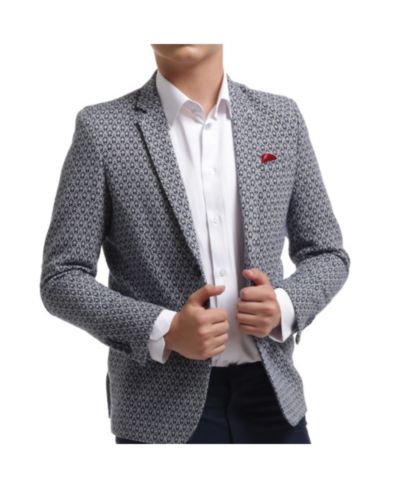 Блейзер Elie Balleh Boys Slim Fit Geometric Brocade
