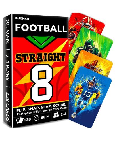 Quokka Fast-Paced Card-Matching Card Game, 128 Cards, Ages 8+