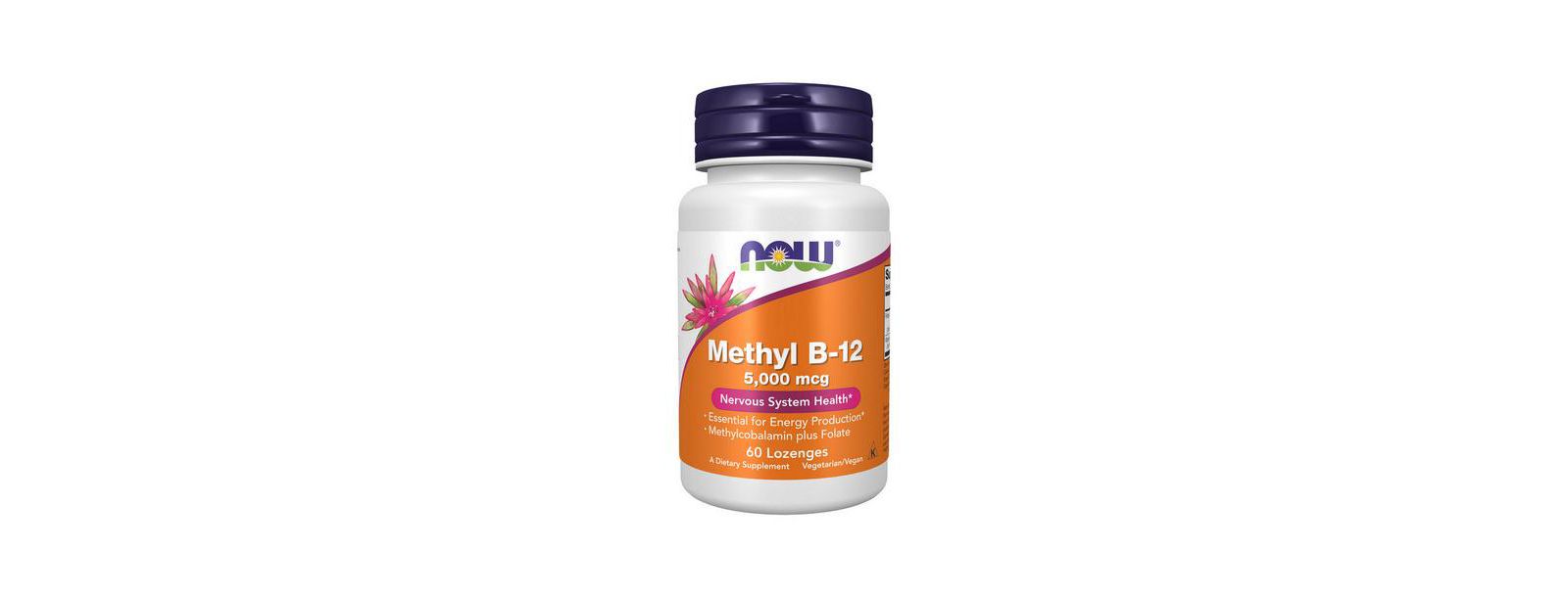 Метил B-12 Now Foods, 5000 mcg, 60 LOZ