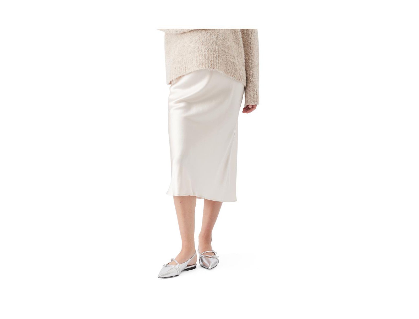 Ripe Maternity Maternity Crystal Satin Skirt