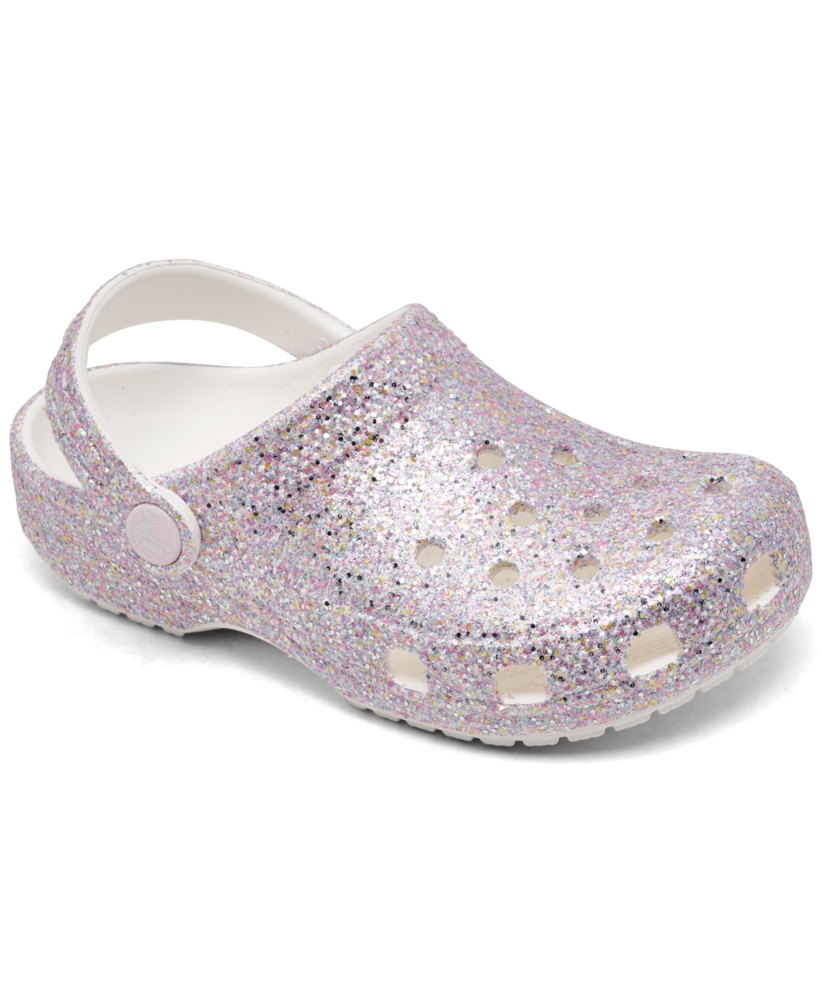Crocs Little Girls Glitter Classic Clogs from Finish Line