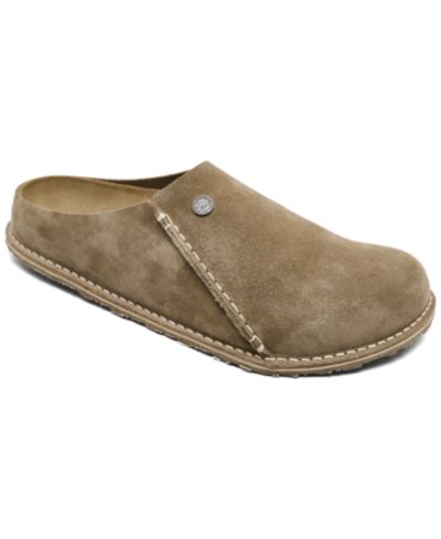 Birkenstock Men's Zermatt Premium Suede Leather Clog Slippers from Finish Line