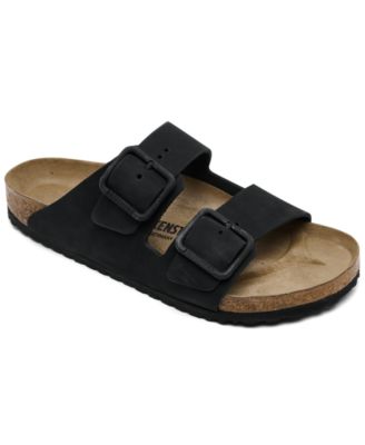 Birkenstock Men's Arizona Wire Buckle Two-Strap Nubuck-Leather Sandals from Finish Line
