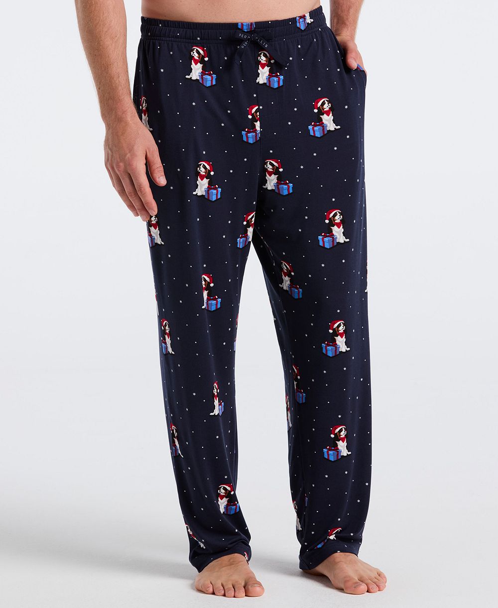 Perry Ellis Portfolio Men's Holiday Deluxe Touch Pajama Pants