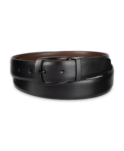 30MM Alfani Men's Reversible Textured Leather  Belt, Macy's Exclusive