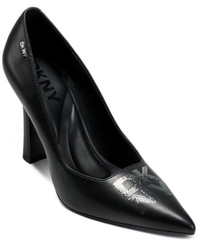 DKNY Женские туфли-лодочки Cinthia Sequin Logo с каблуком