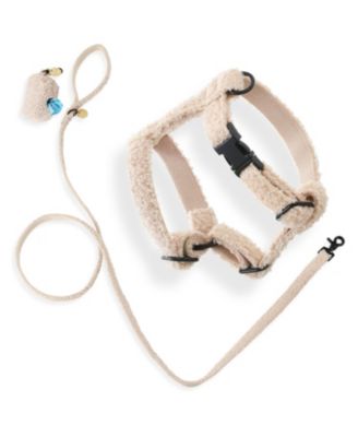 Набор из ошейника и поводка The Licker Store Teddy Boucle с подсумком для пакетов