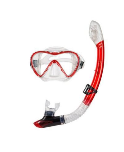 Seavenger Torpedo Tempered Glass Mask & Dry Top Snorkel Combo Set - Yellow