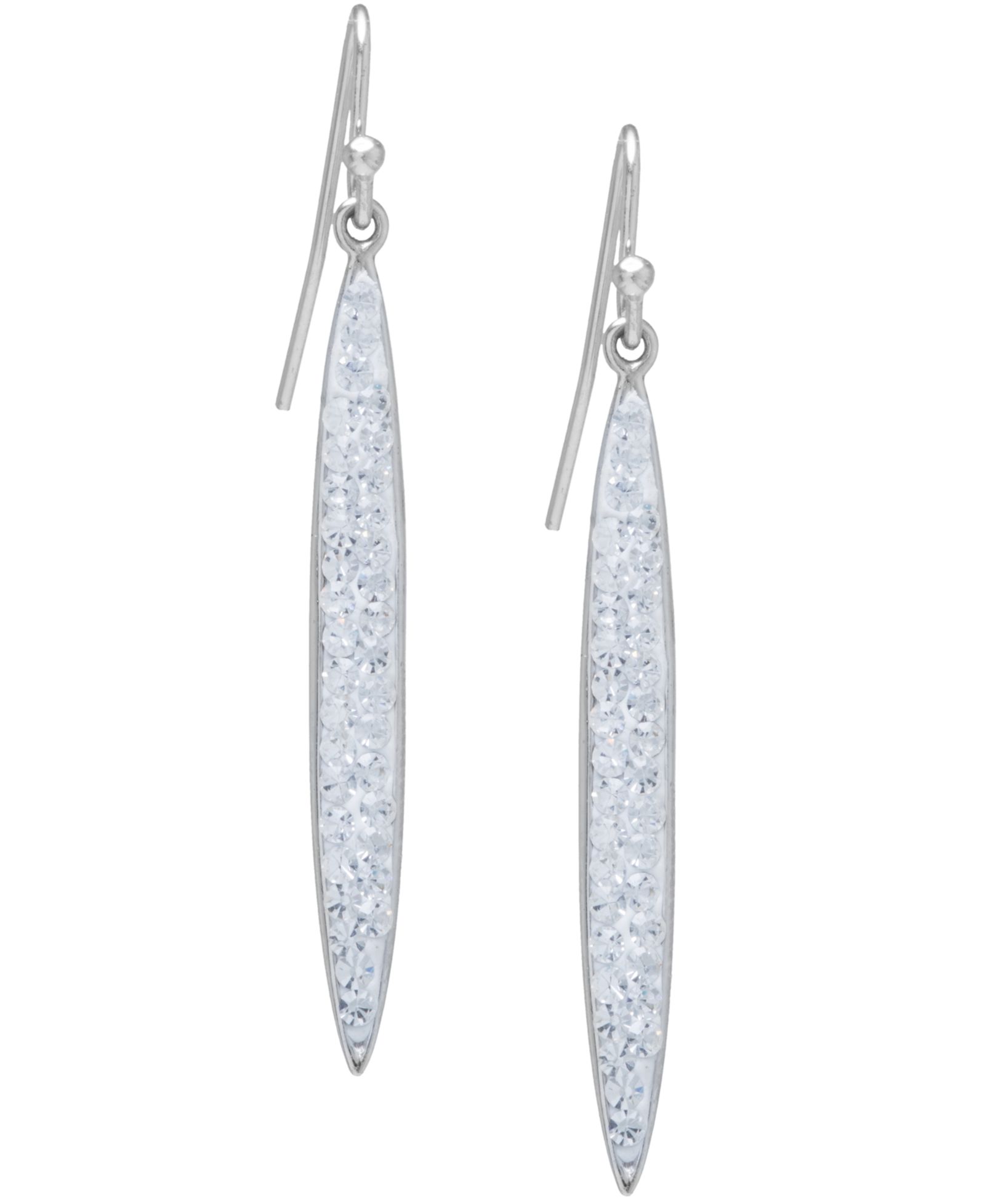 Серьги Giani Bernini Crystal Pavé Drop из стерлингового серебра с напылением 14k Gold