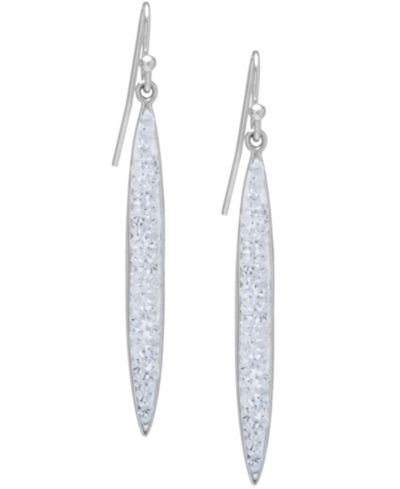 Серьги Giani Bernini Crystal Pavé Drop из стерлингового серебра с напылением 14k Gold