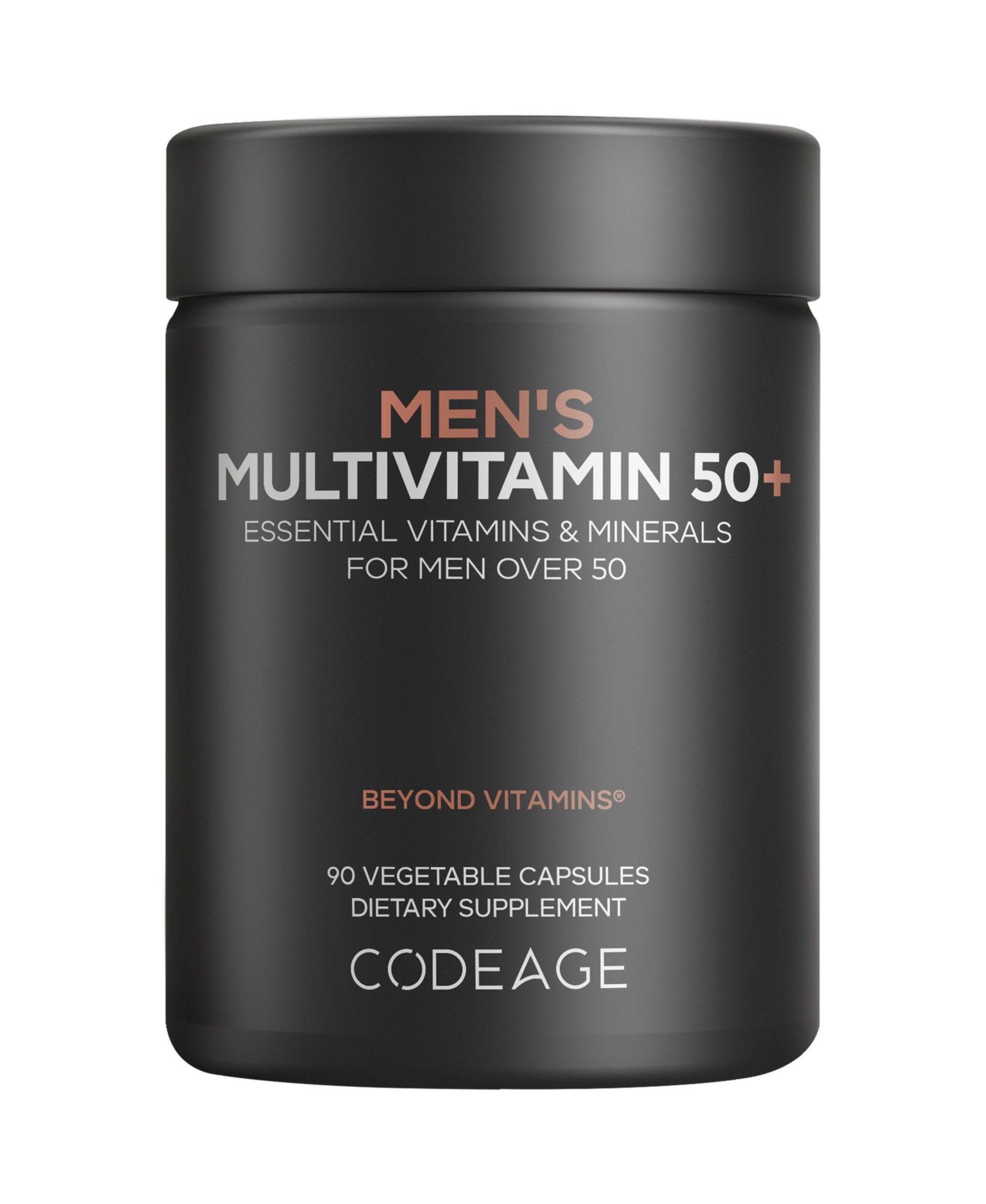 Мужские витамины Codeage Multivitamin 50+ Essential Vitamins for Men Over 50 Years Old, Minerals, CoQ10, Turmeric, Panax Ginseng, 90 Capsules