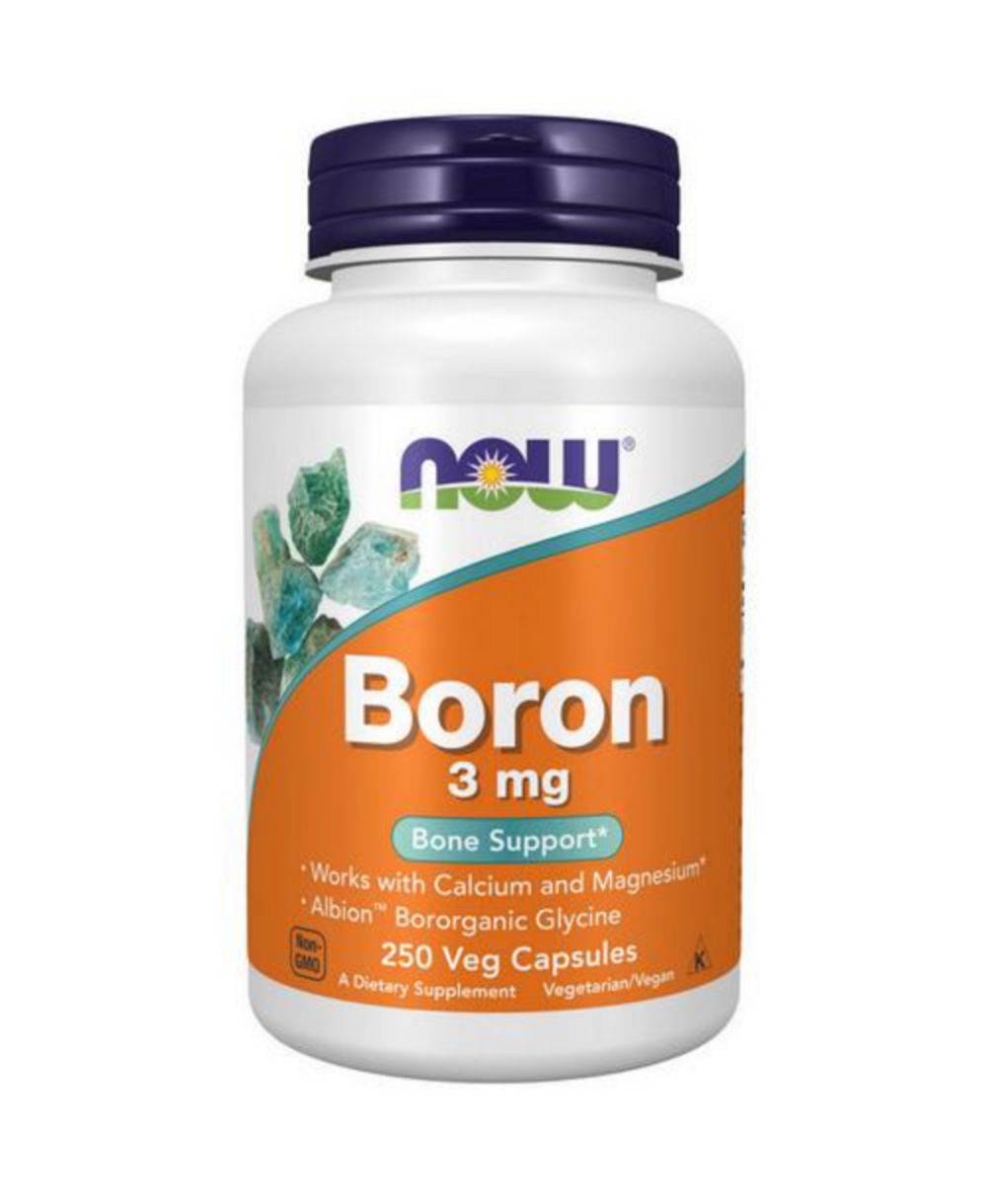 Добавка Now Foods Boron, 3 mg, 250 Caps