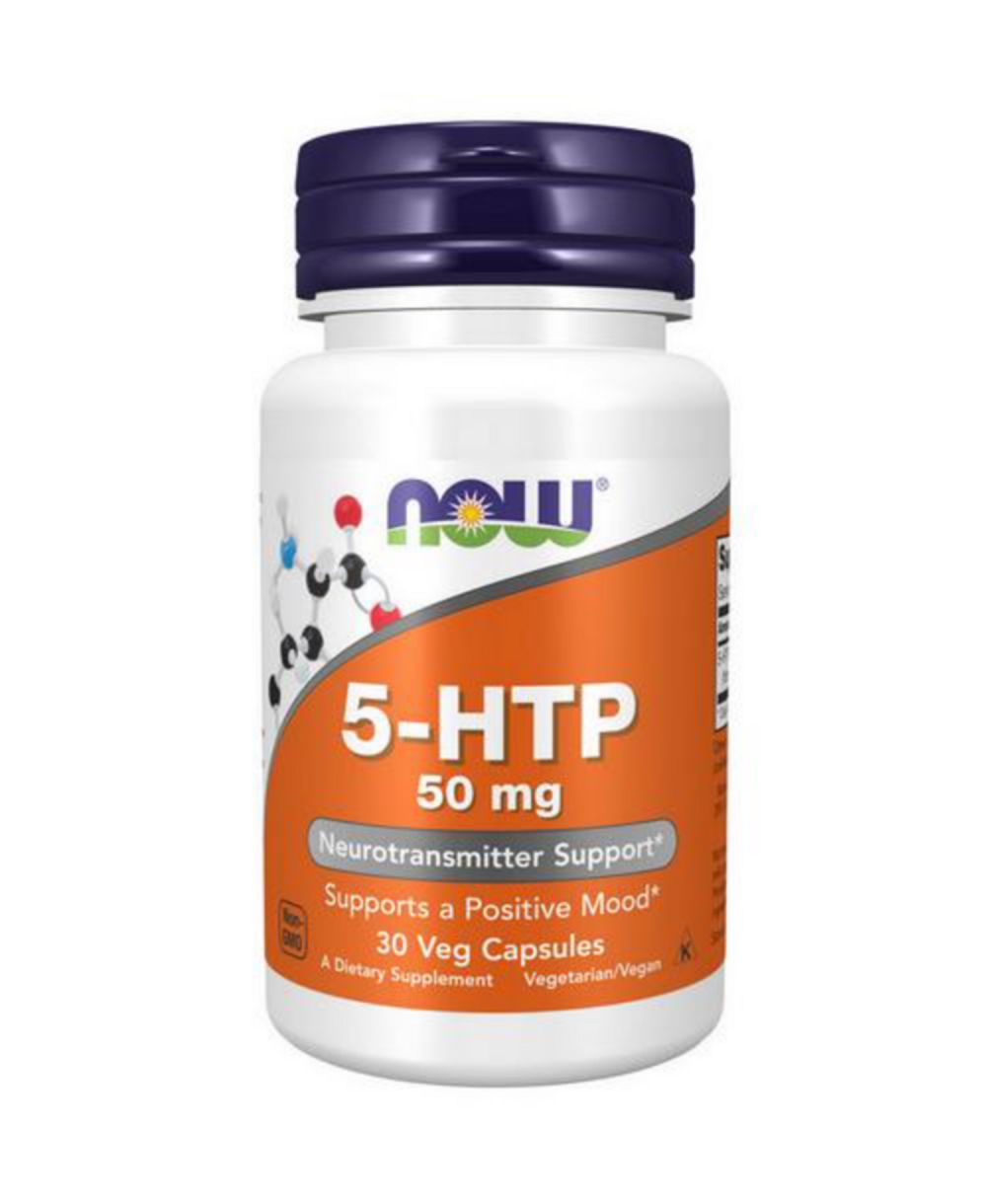 Now Foods 5-HTP, 50 mg, 30 капсул