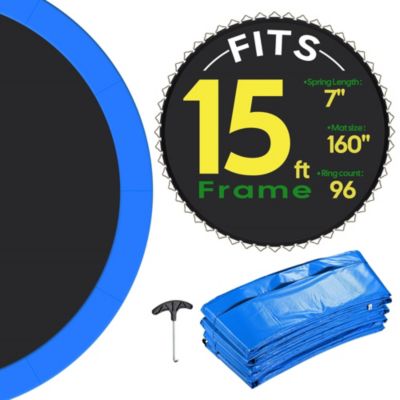 Yescom комплект сменного мата и накладки для батужа 15ft Blue