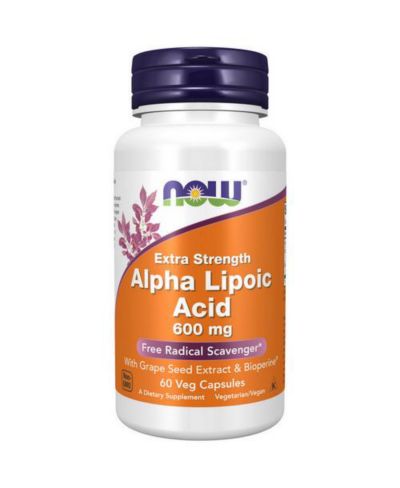 Now Foods Alpha Lipoic Acid, 600 mg, 60 Vcaps