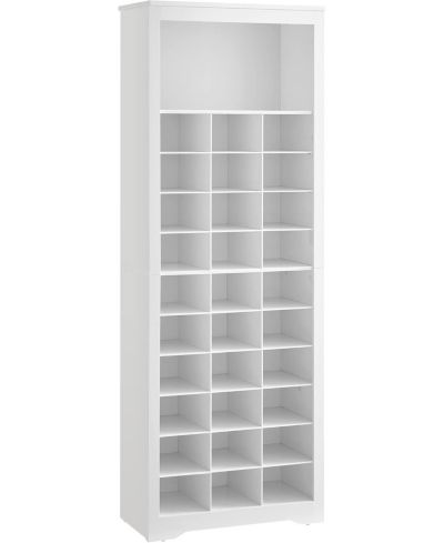 SONGMICS HOME 10-Tier Shoe Rack Organizer, Holds Up to 30 Pairs of Shoes, Easy to Assemble, White