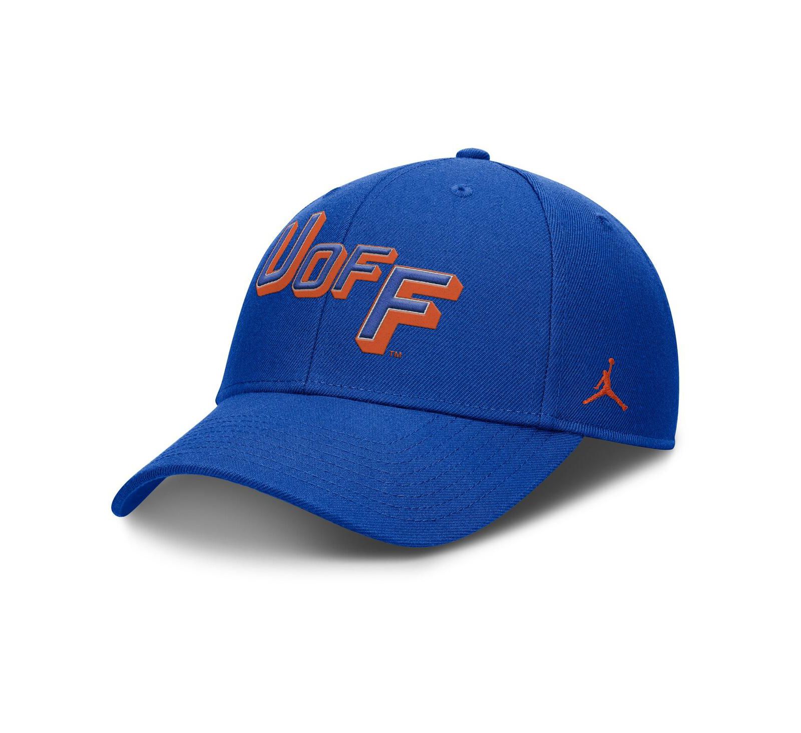Jordan Men's Royal Florida Gators Slanted Primetime Rise Performance Adjustable Hat