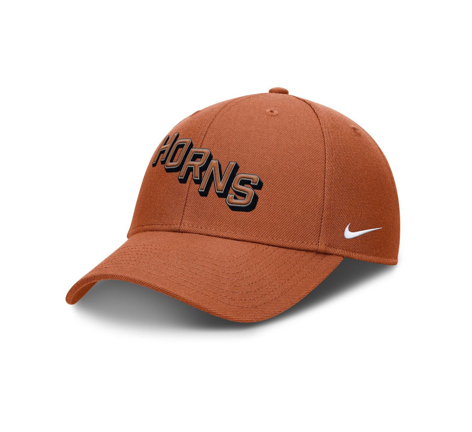 Регулируемая кепка Nike Texas Longhorns Performance, оранжевая