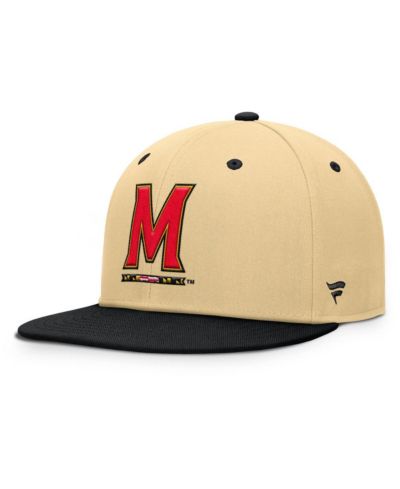 Мужская кепка Fanatics Gold/Black Maryland Terrapins Balance Fitted