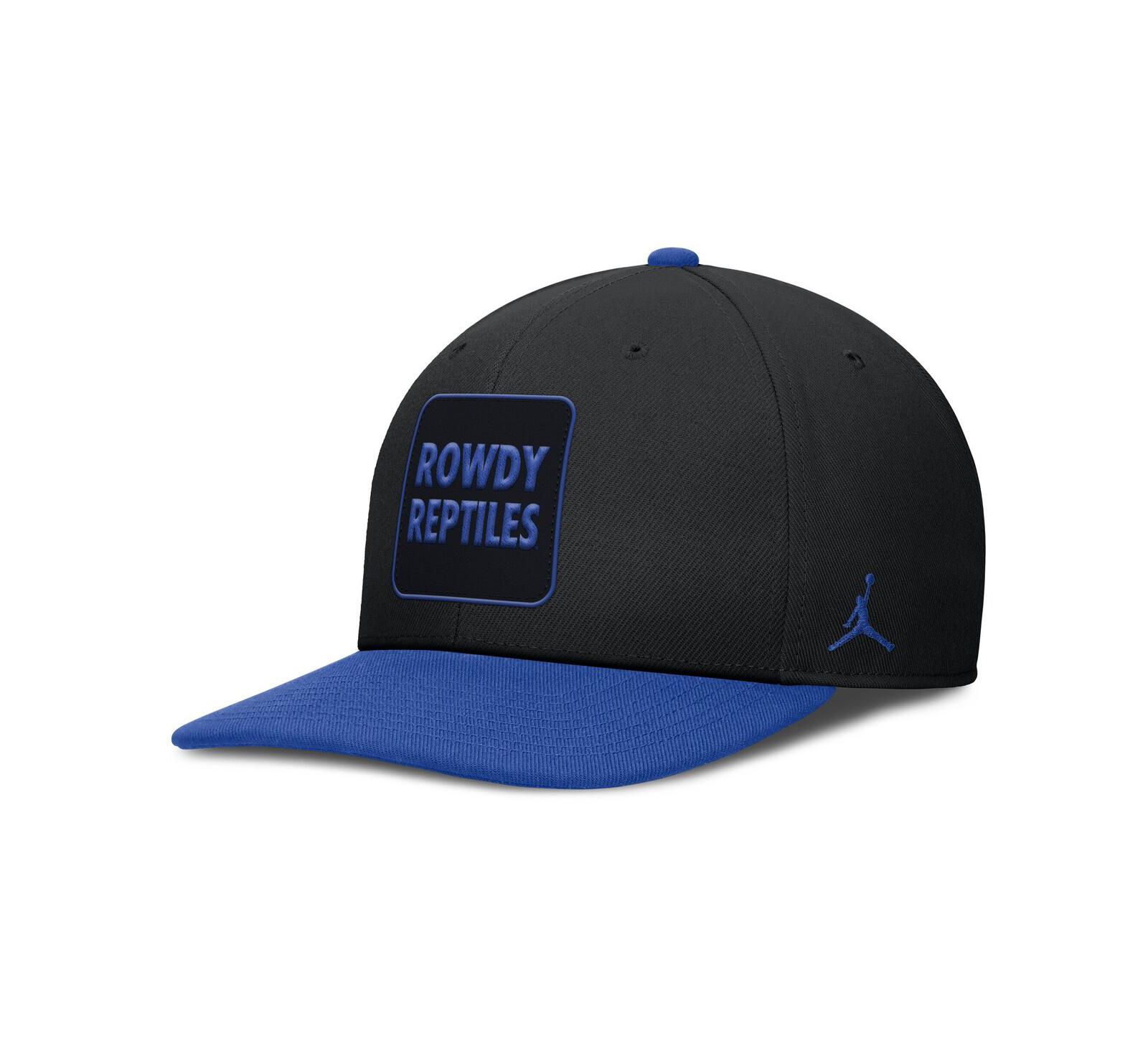 Jordan Men's Black/Royal Florida Gators 2025 Sideline Campus Pro Local Snapback Hat