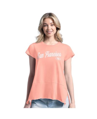 Женская футболка Margaritaville San Francisco 49ers Pink Gametime Is Paradise