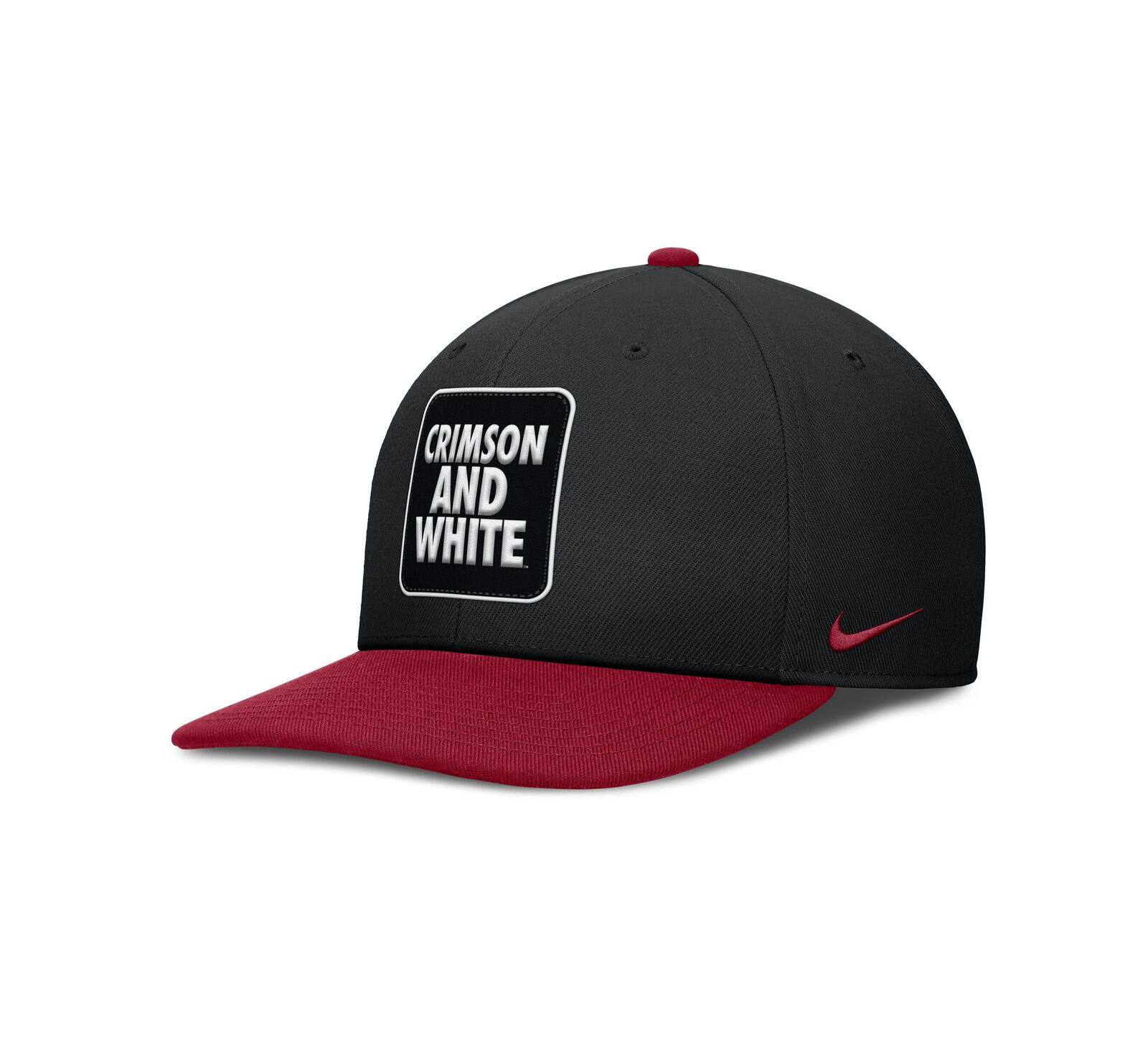 Nike Men's Black/Crimson Alabama Crimson Tide 2025 Sideline Campus Pro Local Snapback Hat